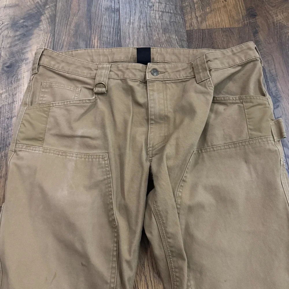 Noble Outfitters Mens‎ Work Pants 38x30 Brown Canvas Utility Carpenter Ranch